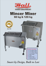 Hall Food 60 and 120 Kg Meat Mincer Mixer